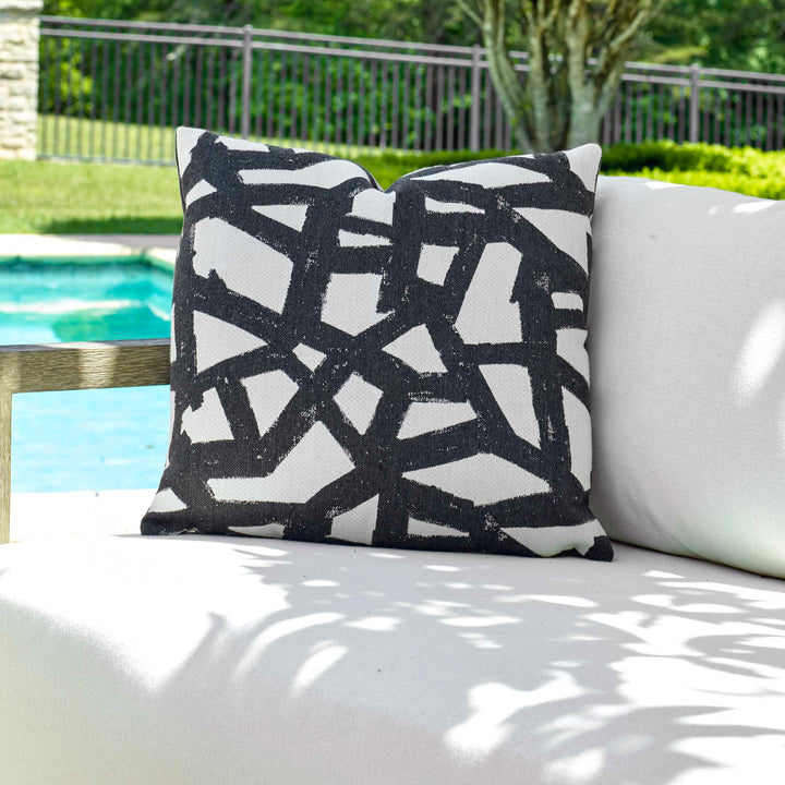American Home Furniture Uttermost Draft Onyx Outdoor Pillow