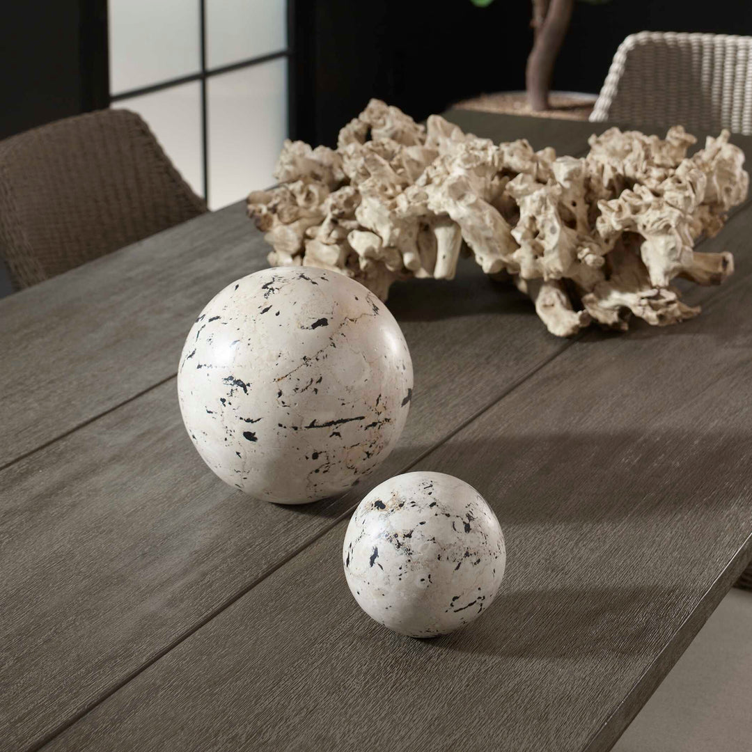 Nouveau Indoor-Outdoor Spheres Set of 2