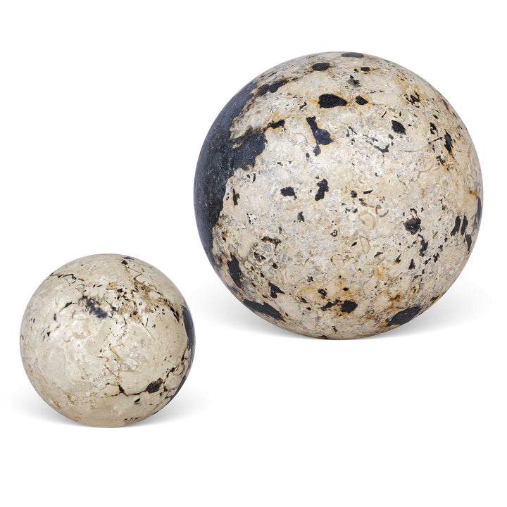 Nouveau Indoor-Outdoor Spheres Set of 2