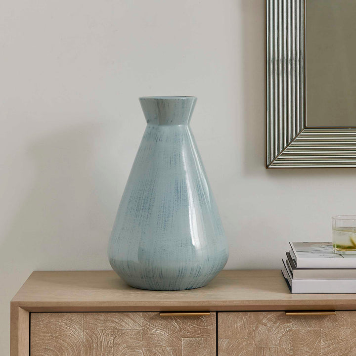 Flare Spire Indoor-Outdoor Ceramic Vase