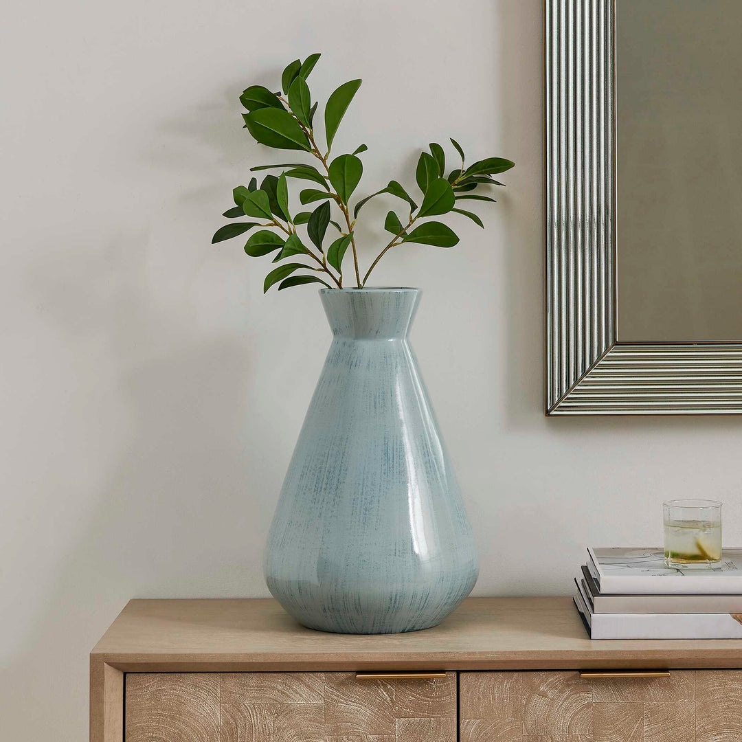 Flare Spire Indoor-Outdoor Ceramic Vase