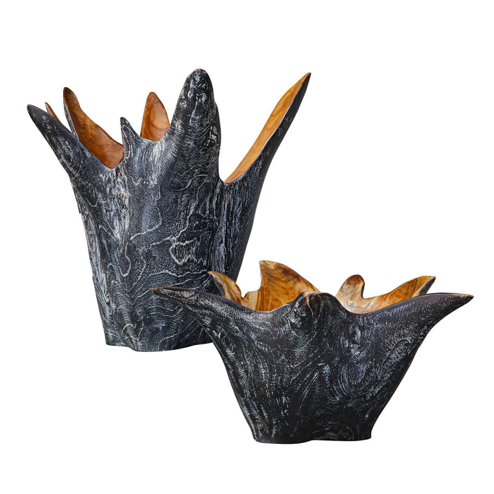 Starpetal Indoor-Outdoor Wooden Bowls Set/2