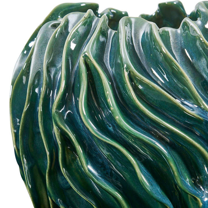 Veridian Ridge Indoor-Outdoor Vases Set of 2