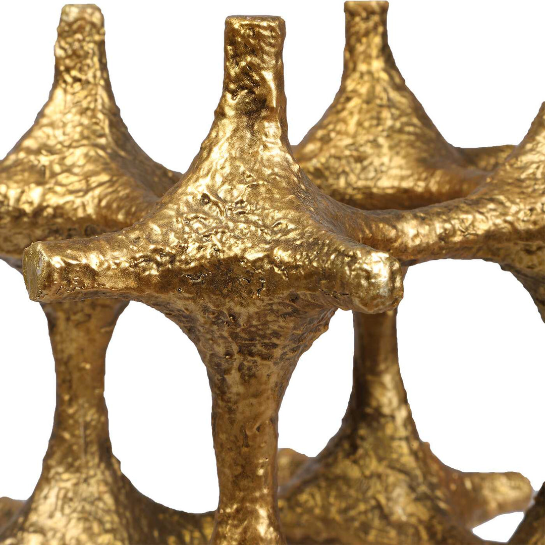 Gilded Connection Modern Sculptures Set of 2