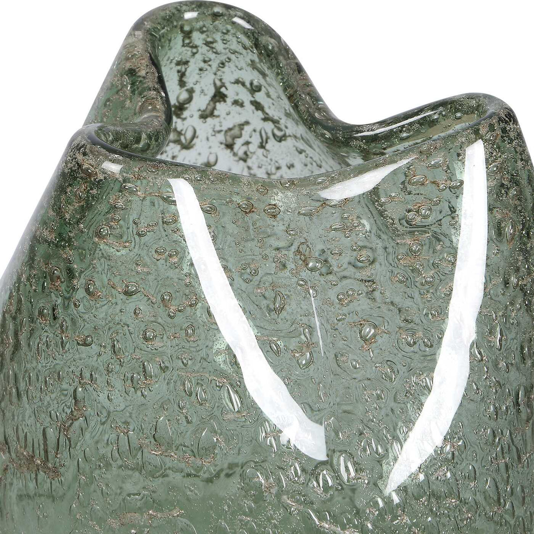 Chianti Seeded Glass Vases Set of 2