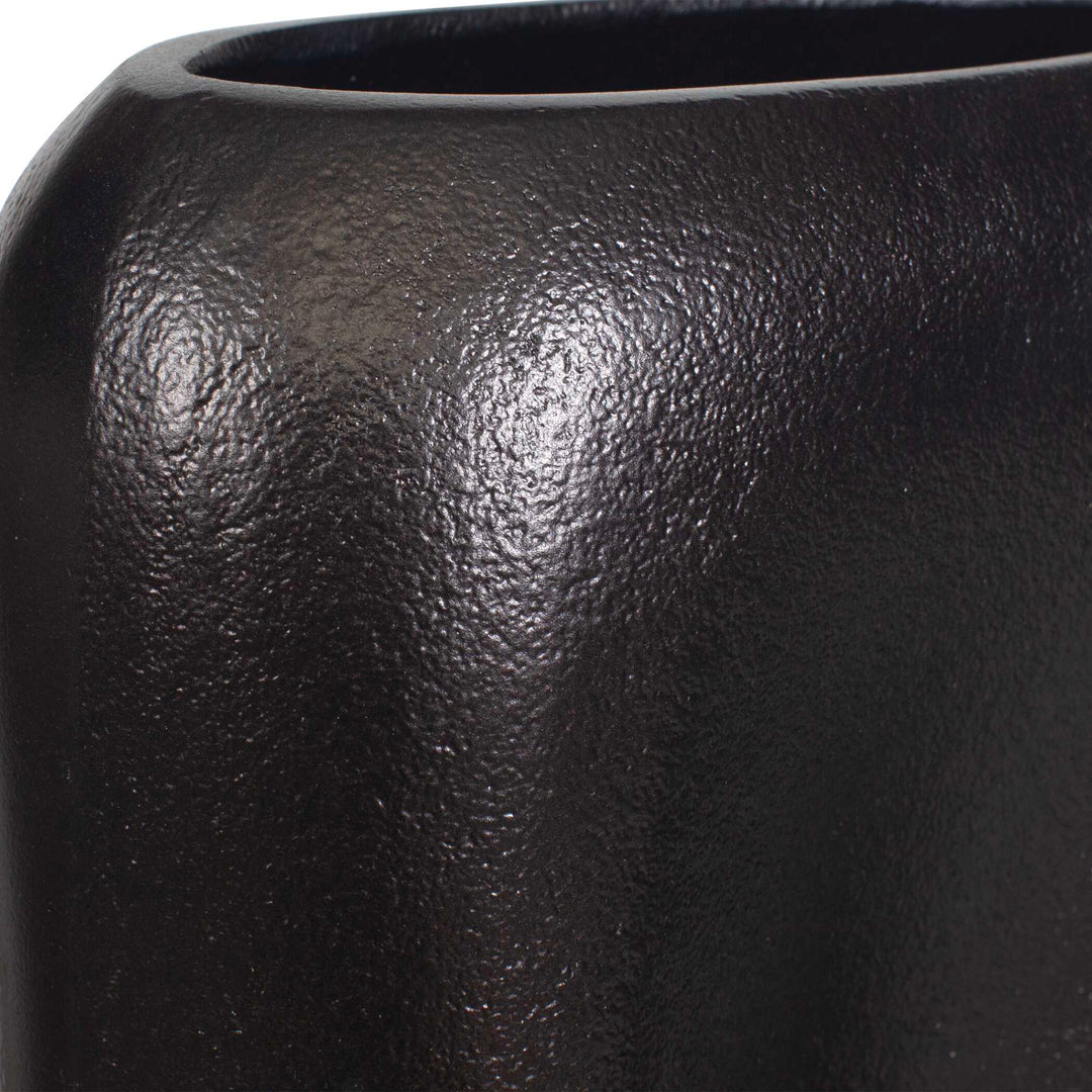 Anodic Dark Brown Vases Set of 2
