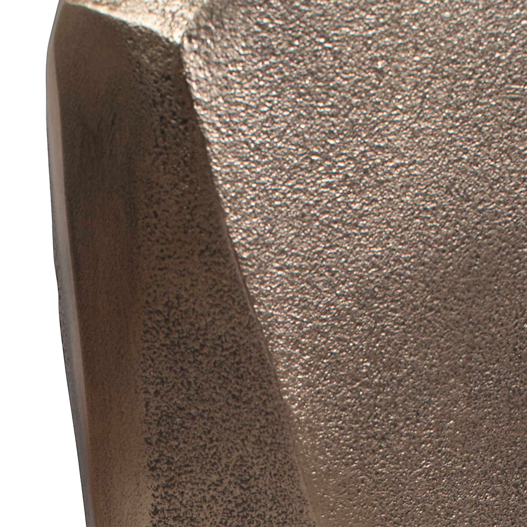 Geoform Indoor-Outdoor Brass Vases Set of 2
