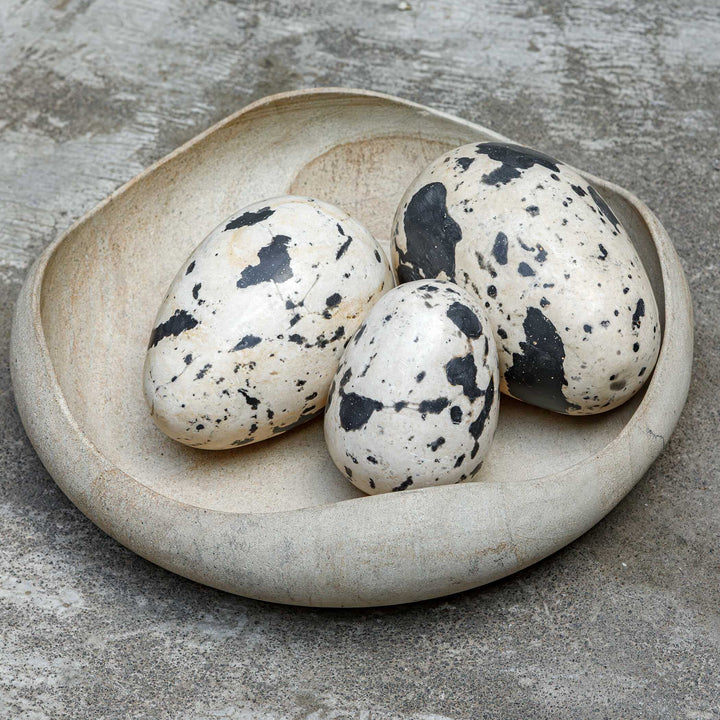 Nest Trio Indoor-Outdoor Stone Eggs Set/3