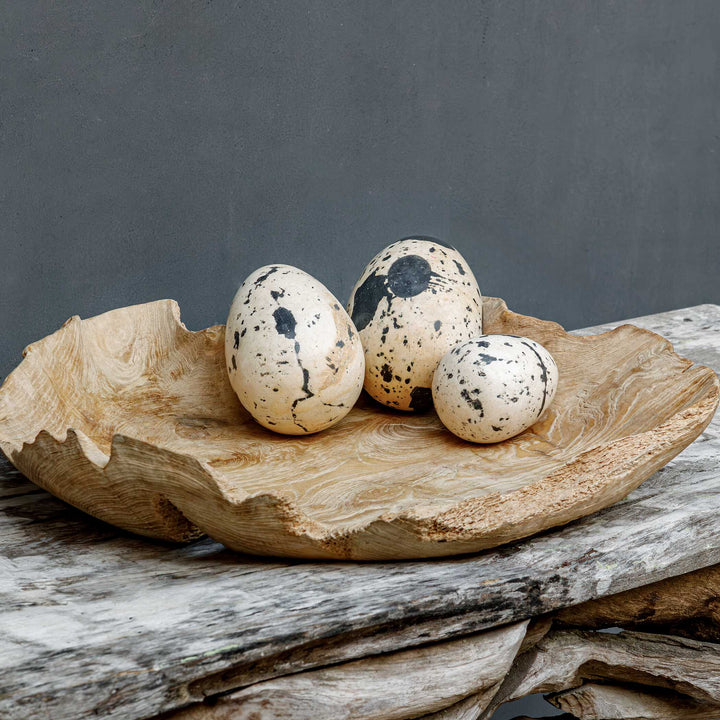 Nest Trio Indoor-Outdoor Stone Eggs Set/3