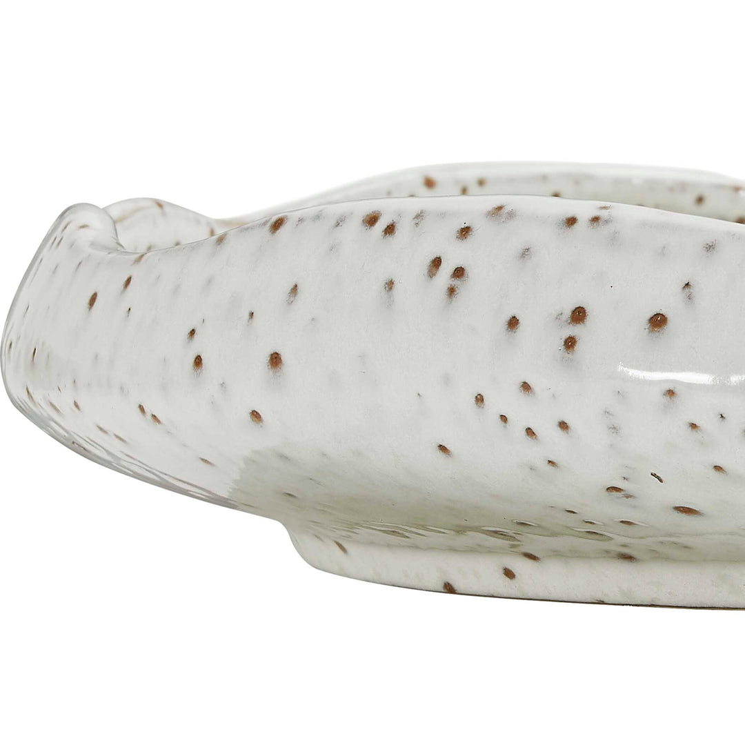 Stardust Ripple Indoor-Outdoor White Bowl