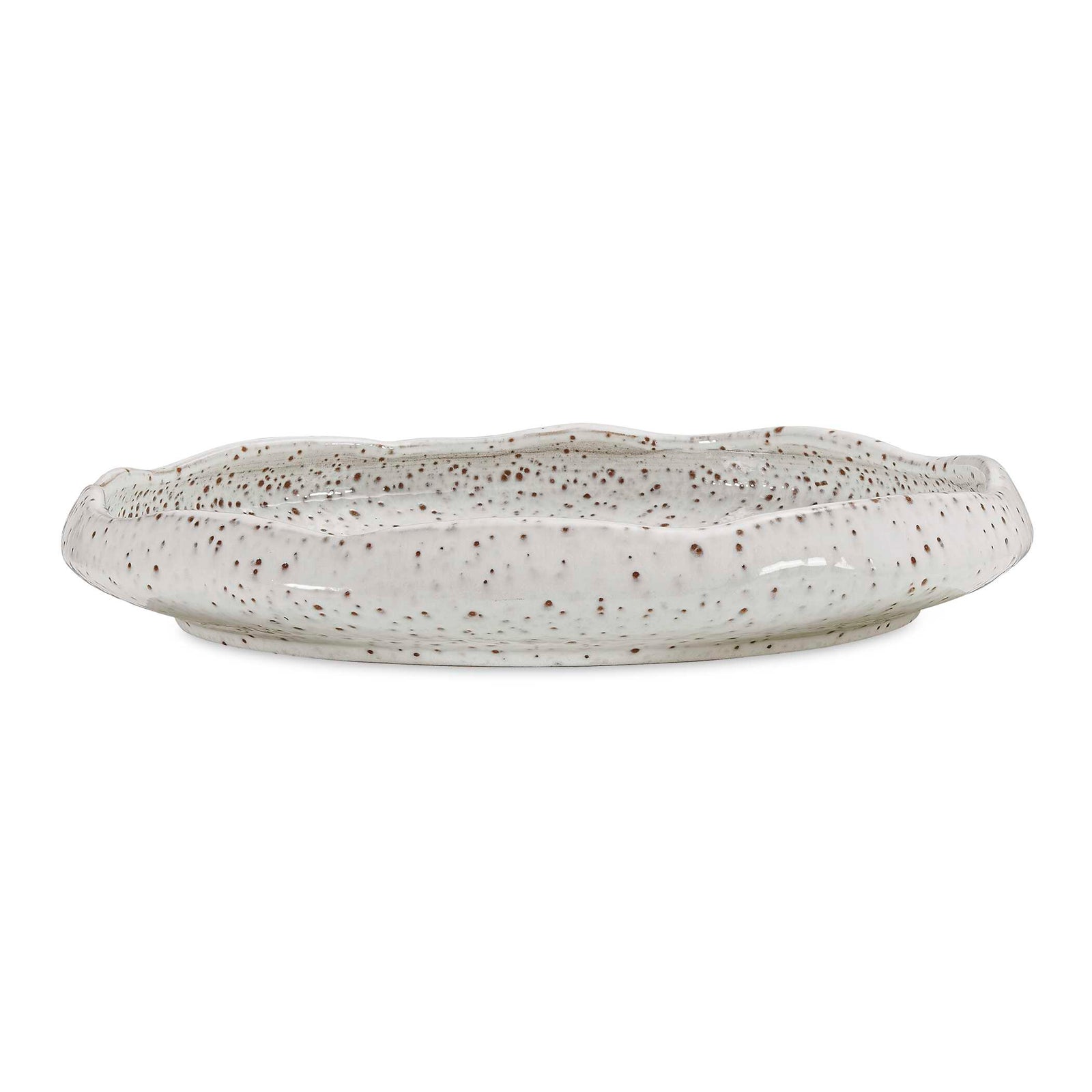 Stardust Ripple Indoor-Outdoor White Bowl
