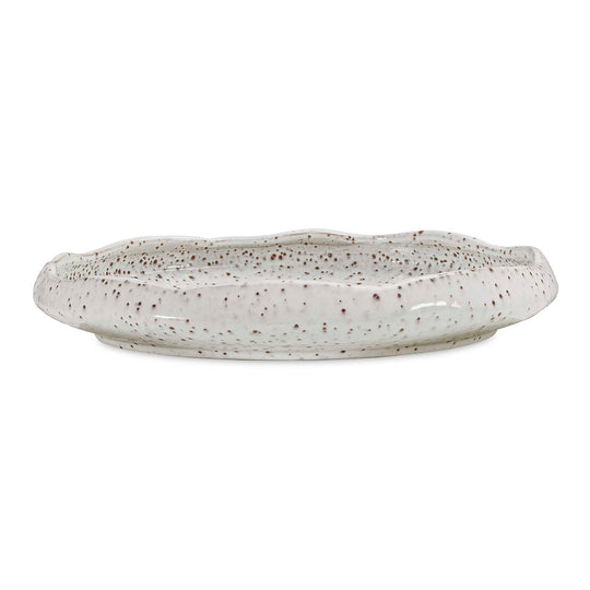 Stardust Ripple Indoor-Outdoor White Bowl