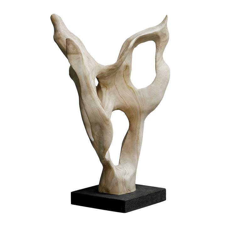 Hollow Form Indoor-Outdoor Teak Sculpture