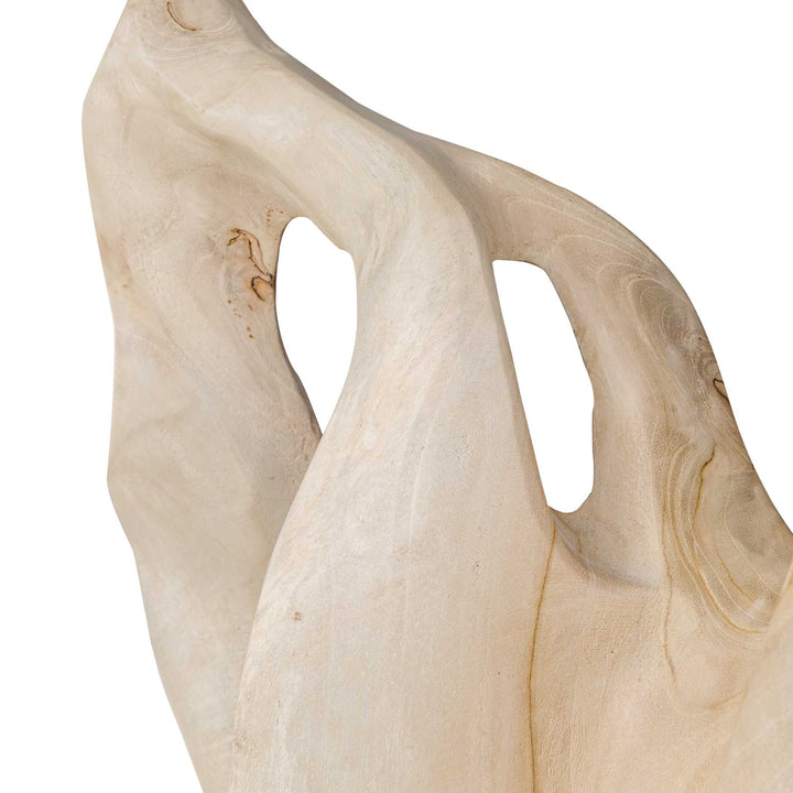 Hollow Form Indoor-Outdoor Teak Sculpture
