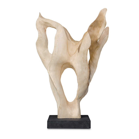 Hollow Form Indoor-Outdoor Teak Sculpture