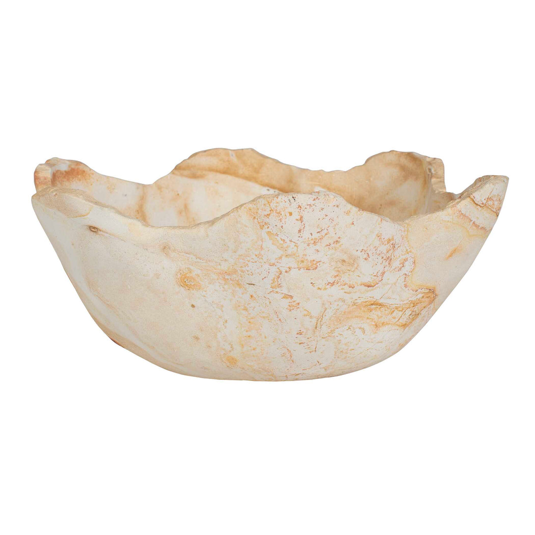 Sahara Bloom Indoor-Outdoor Stone Bowl