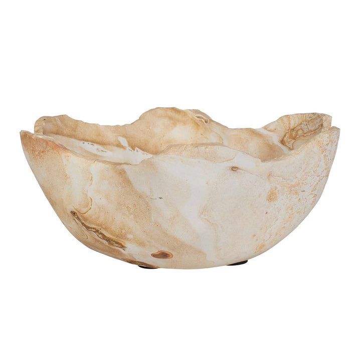 Sahara Bloom Indoor-Outdoor Stone Bowl