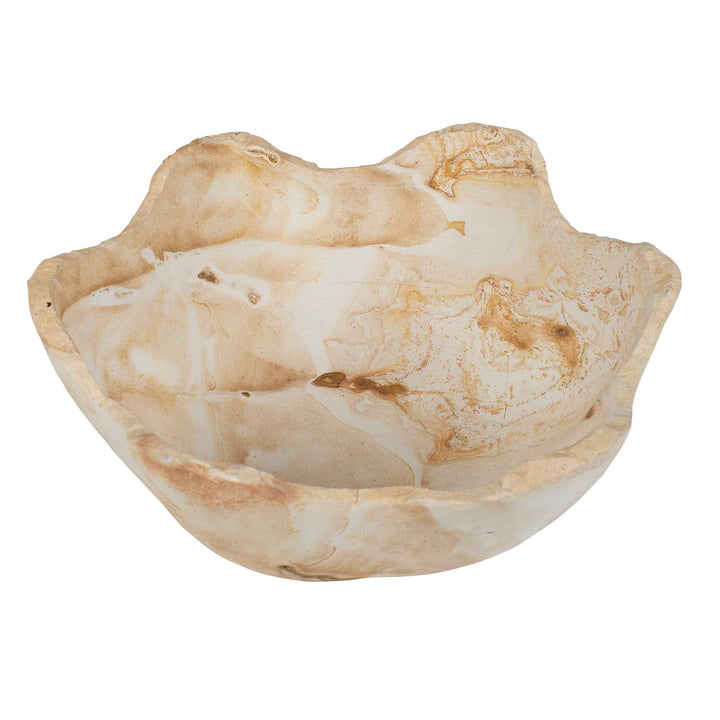 Sahara Bloom Indoor-Outdoor Stone Bowl
