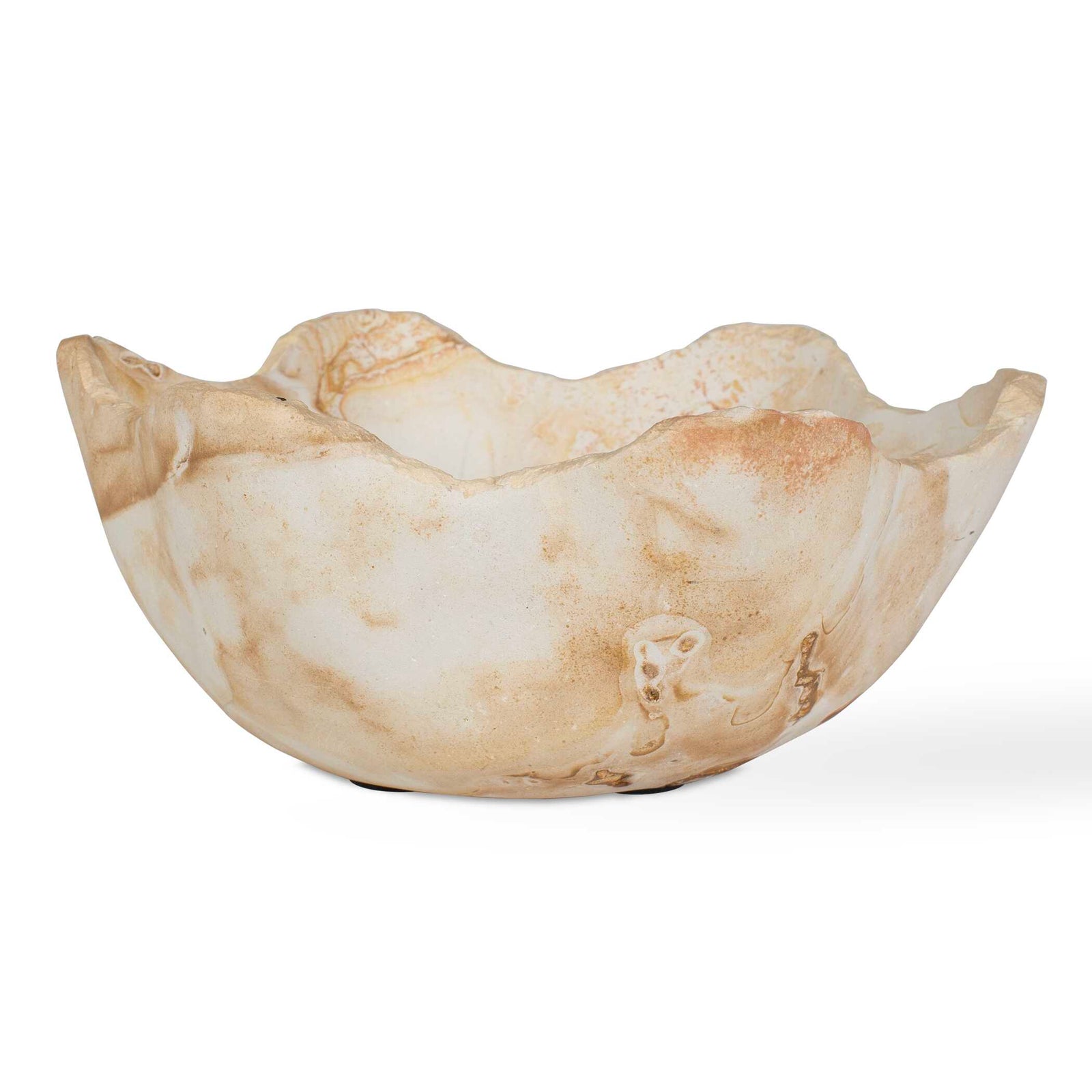 Sahara Bloom Indoor-Outdoor Stone Bowl
