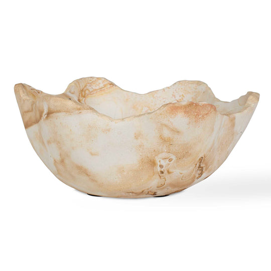 Sahara Bloom Indoor-Outdoor Stone Bowl