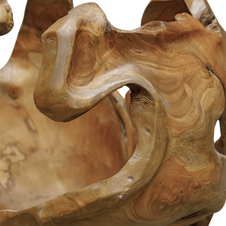 Arbor Crest Indoor-Outdoor Teak Bowl