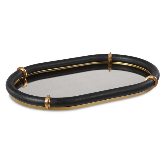 Cyprus Black Oval Tray