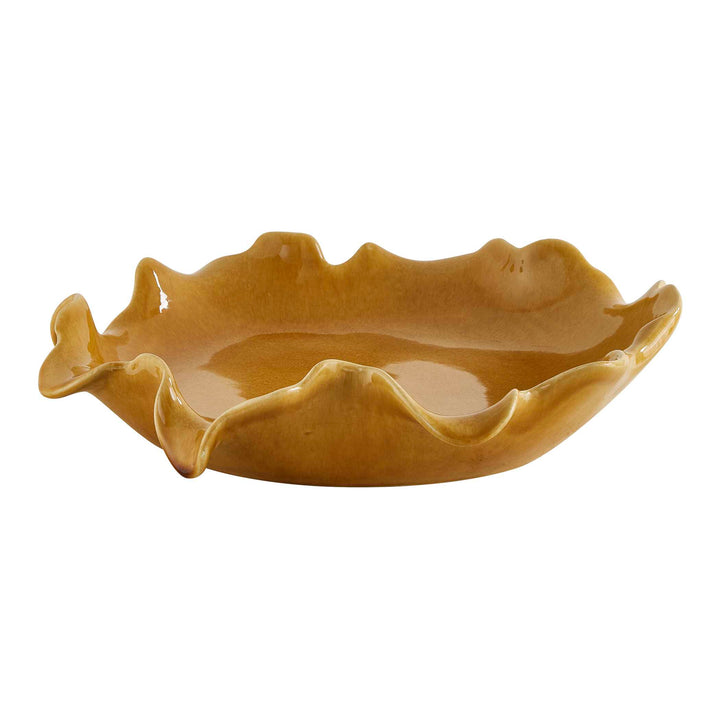 Golden Crest Ruffle Indoor-Outdoor Bowl