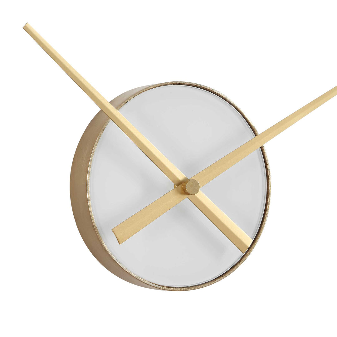 Ivory Halo Minimalist Wall Clock