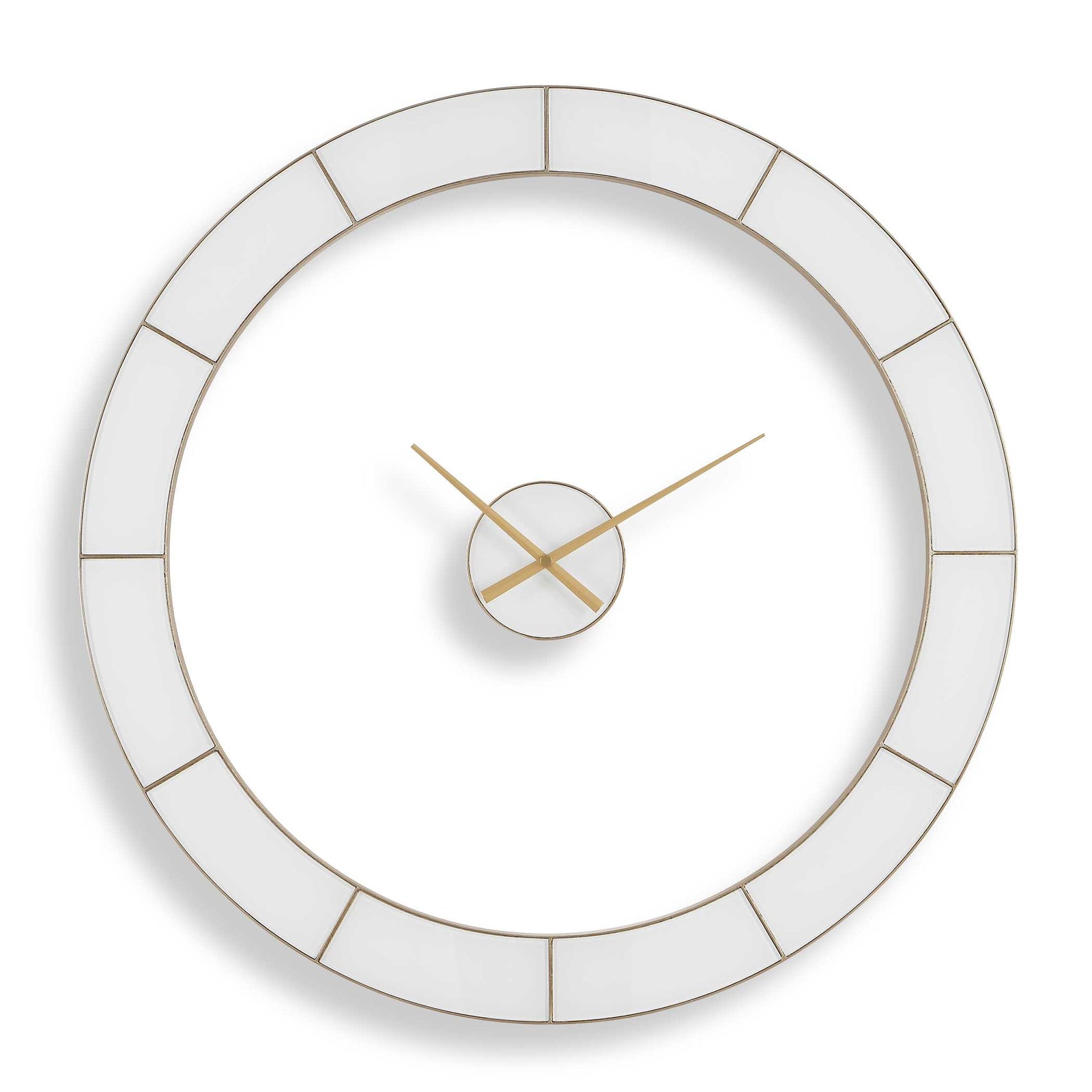 Ivory Halo Minimalist Wall Clock