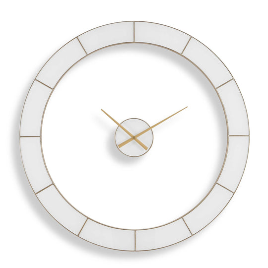 Ivory Halo Minimalist Wall Clock