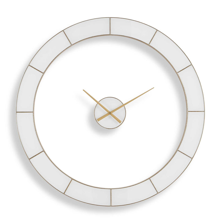 Ivory Halo Minimalist Wall Clock