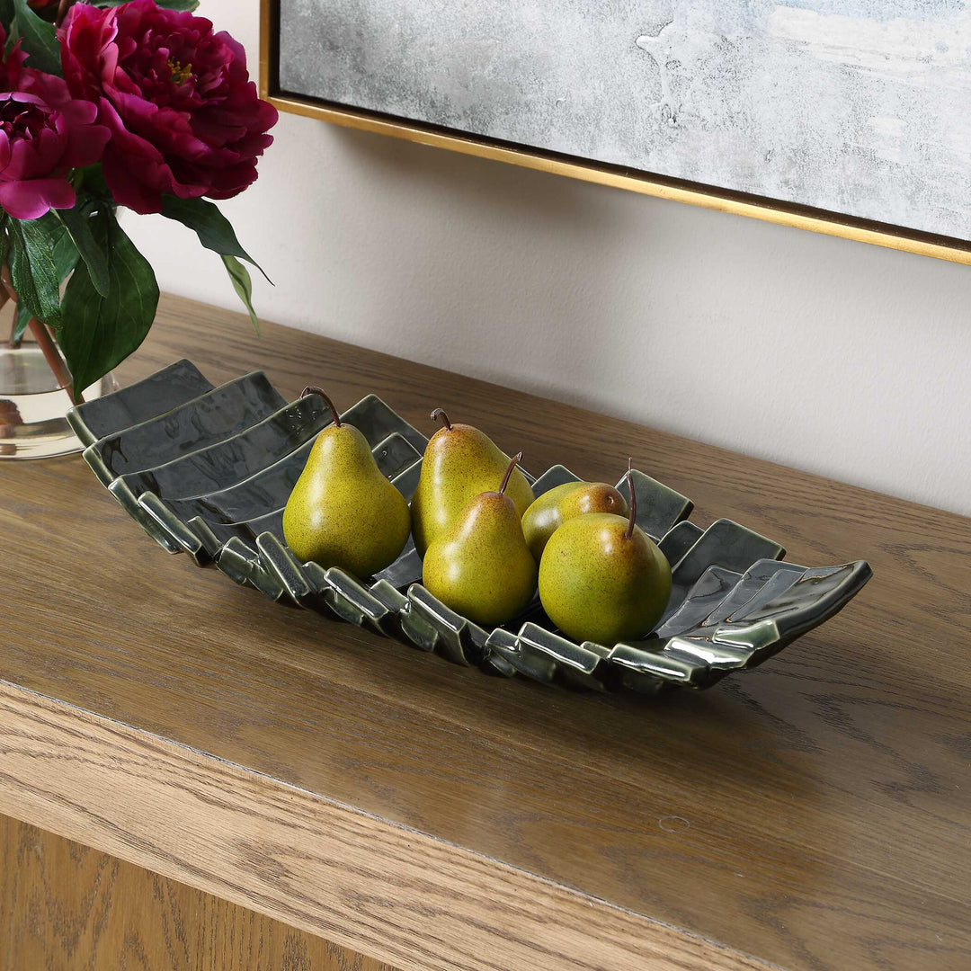 Harbor Ridge Olive Green Bowl