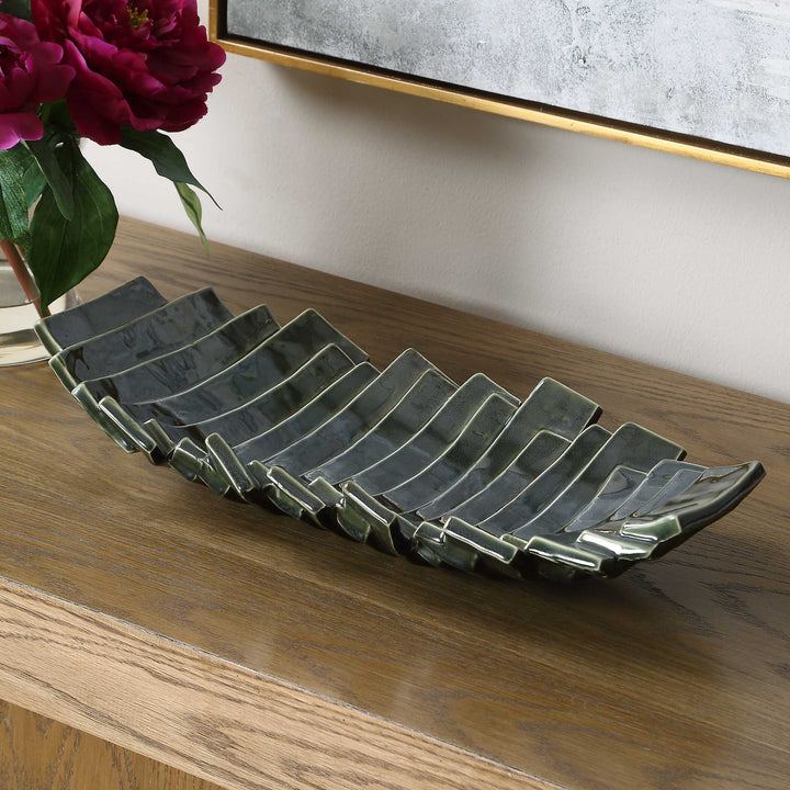 Harbor Ridge Olive Green Bowl