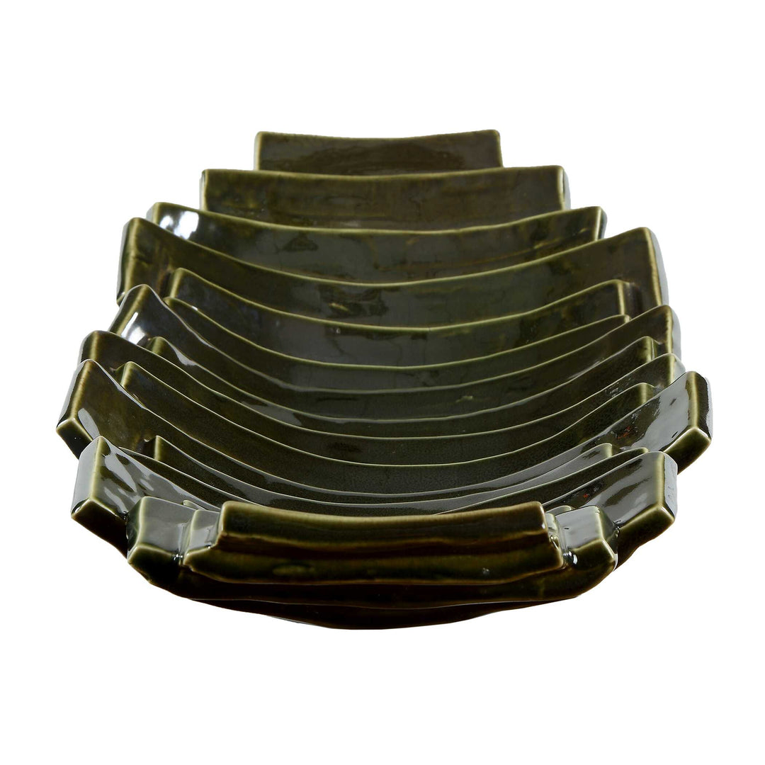 Harbor Ridge Olive Green Bowl