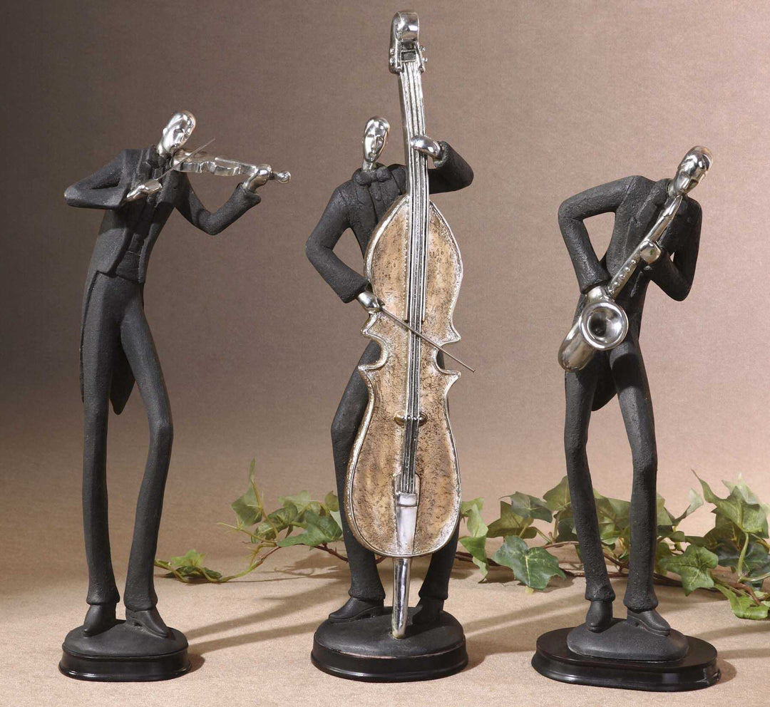 American Home Furniture Uttermost Musicians Decorative Figurines, Set/3