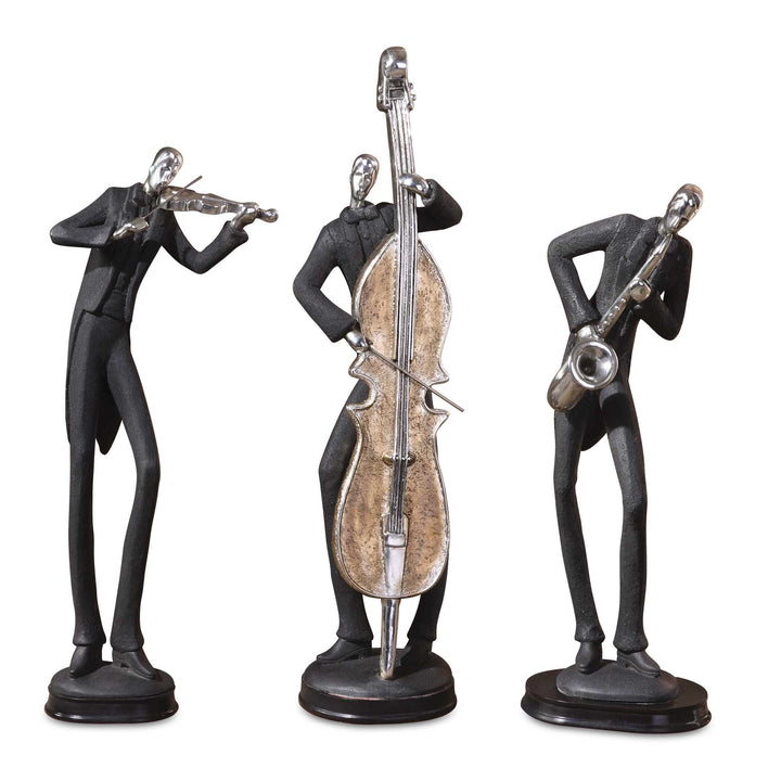 American Home Furniture Uttermost Musicians Decorative Figurines, Set/3