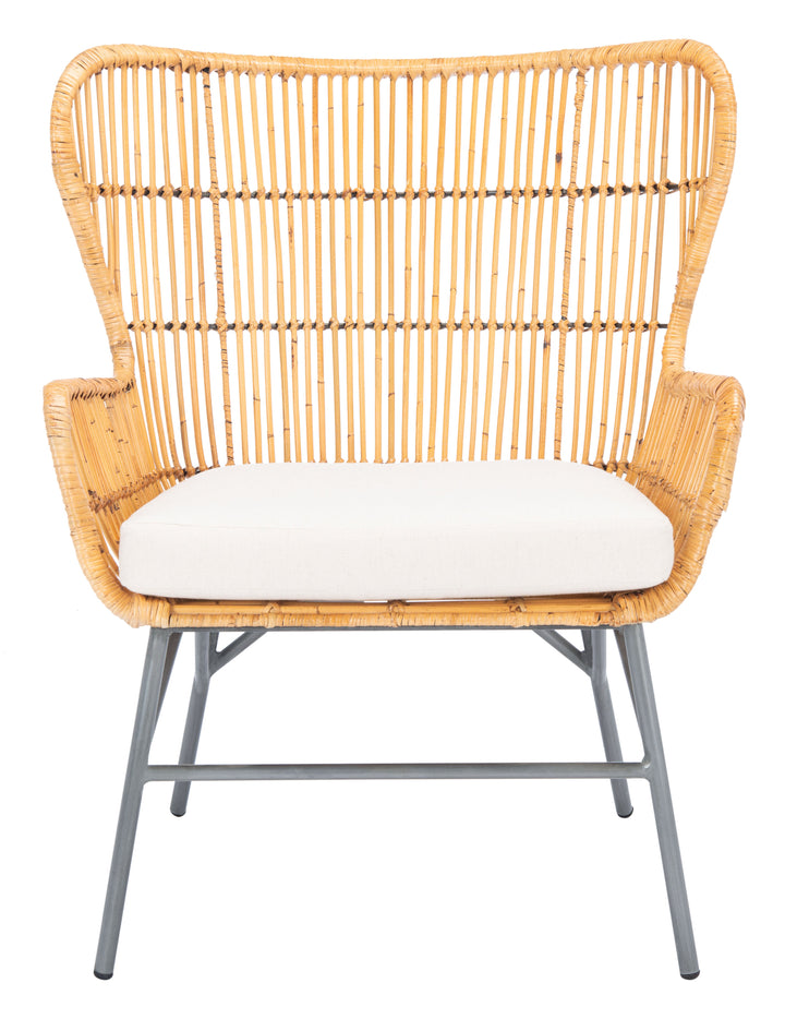 Lenu Rattan Accent Chair W/ Cushion