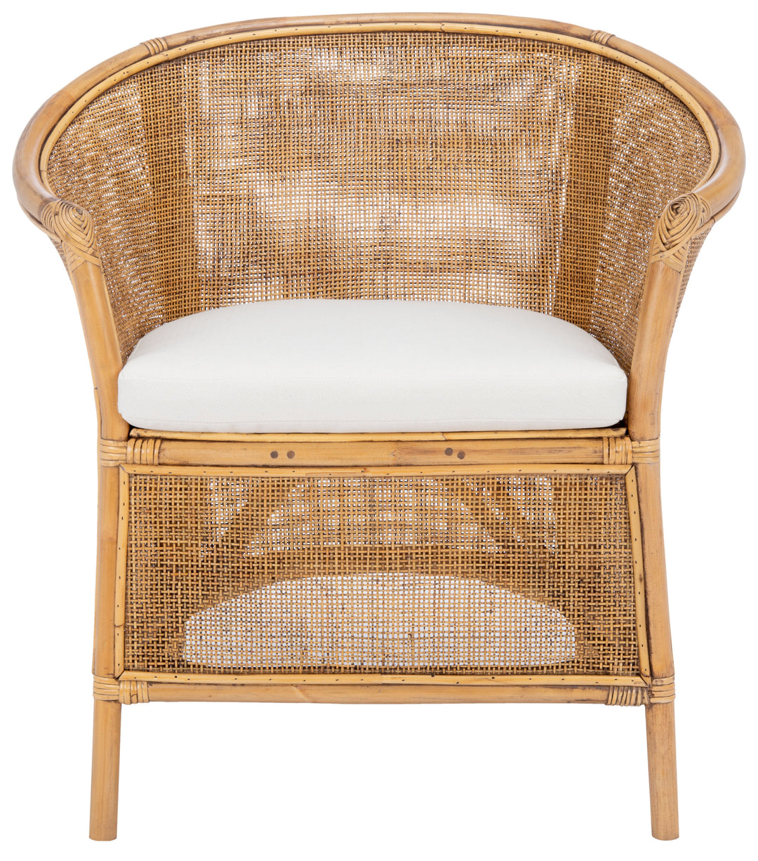 Jessica Rattan Accent Chair W/ Cushion