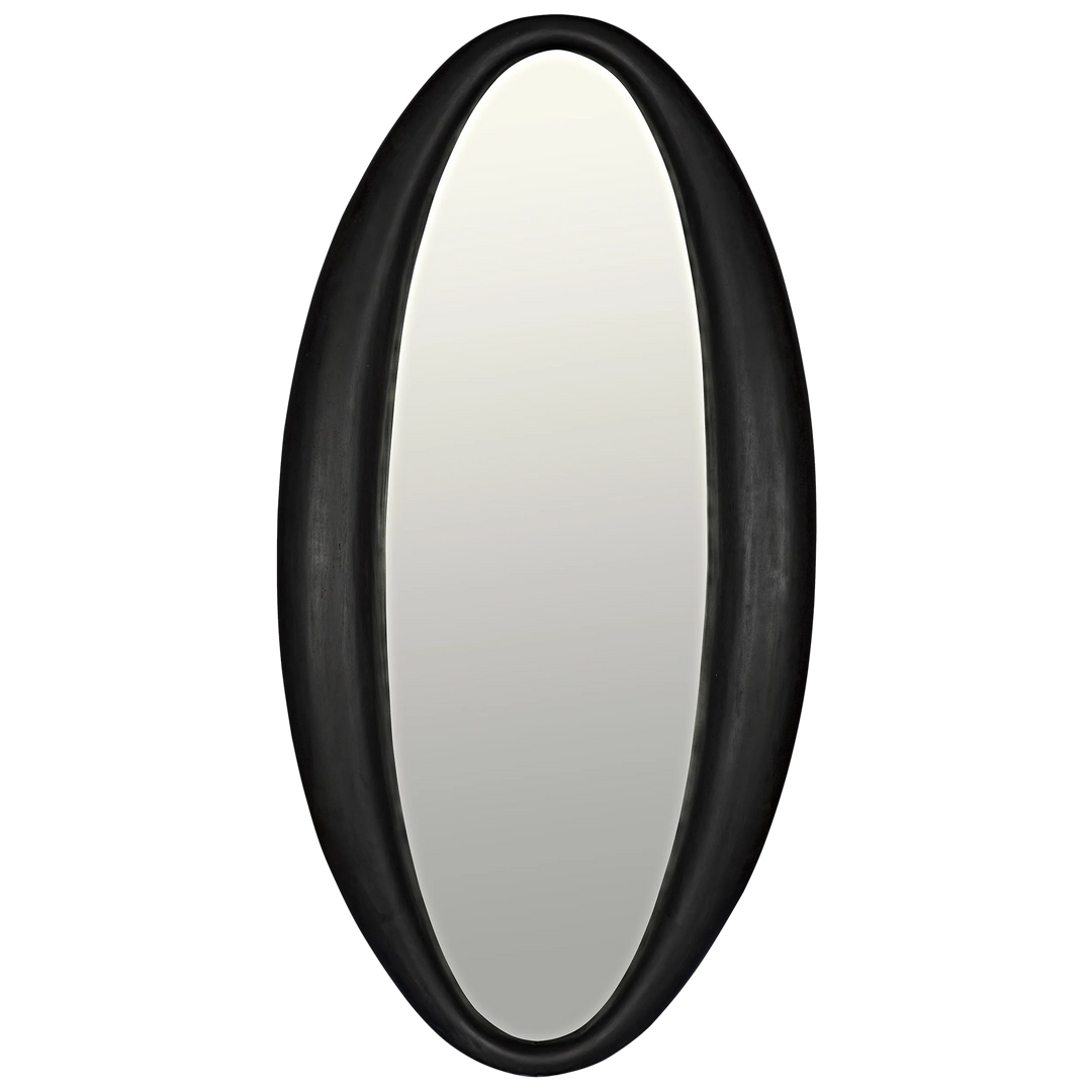 American Home Furniture | Noir - Woolsey Mirror, Charcoal Black