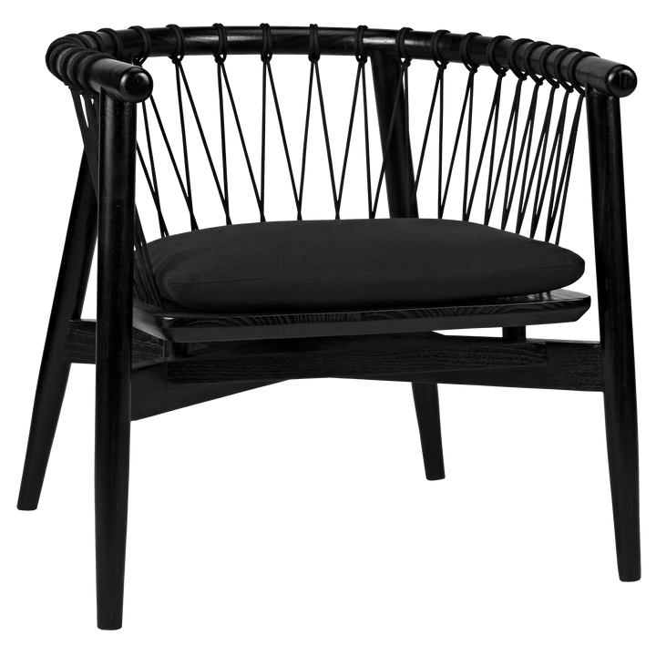 American Home Furniture | Noir - Hector Chair, Charcoal Black