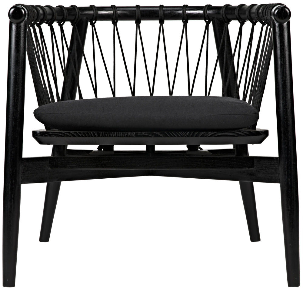 American Home Furniture | Noir - Hector Chair, Charcoal Black