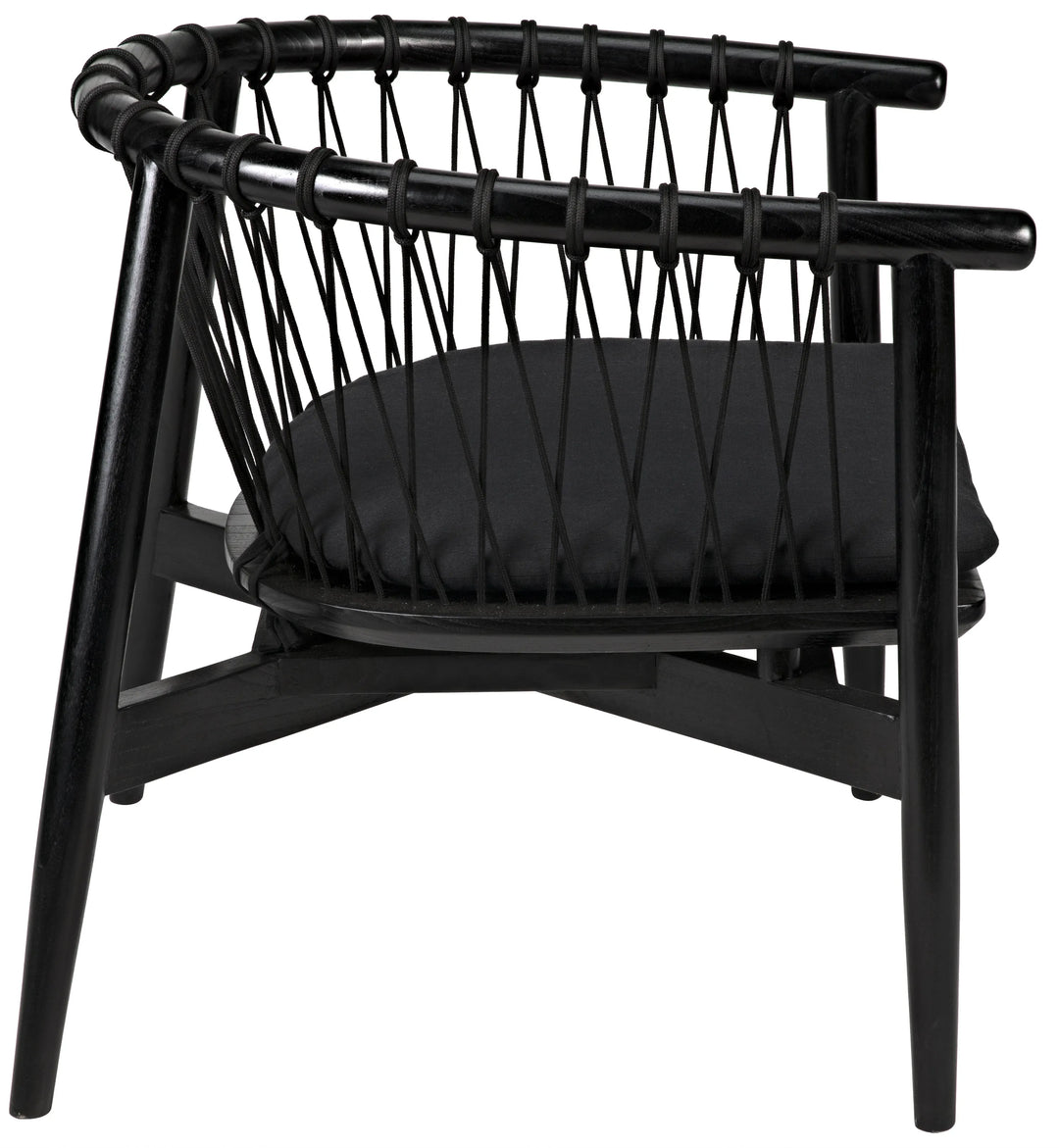 American Home Furniture | Noir - Hector Chair, Charcoal Black