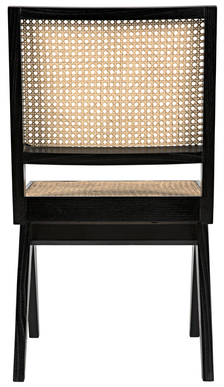 American Home Furniture | Noir - Joseph Side Chair, Charcoal Black