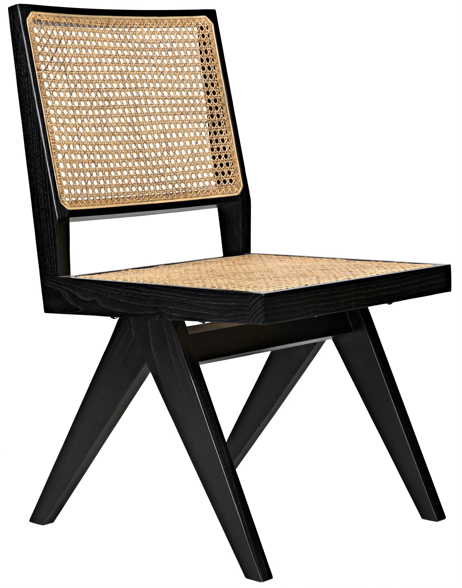 Noir Joseph Side Chair, Charcoal Black ACCENT + LOUNGE CHAIRS