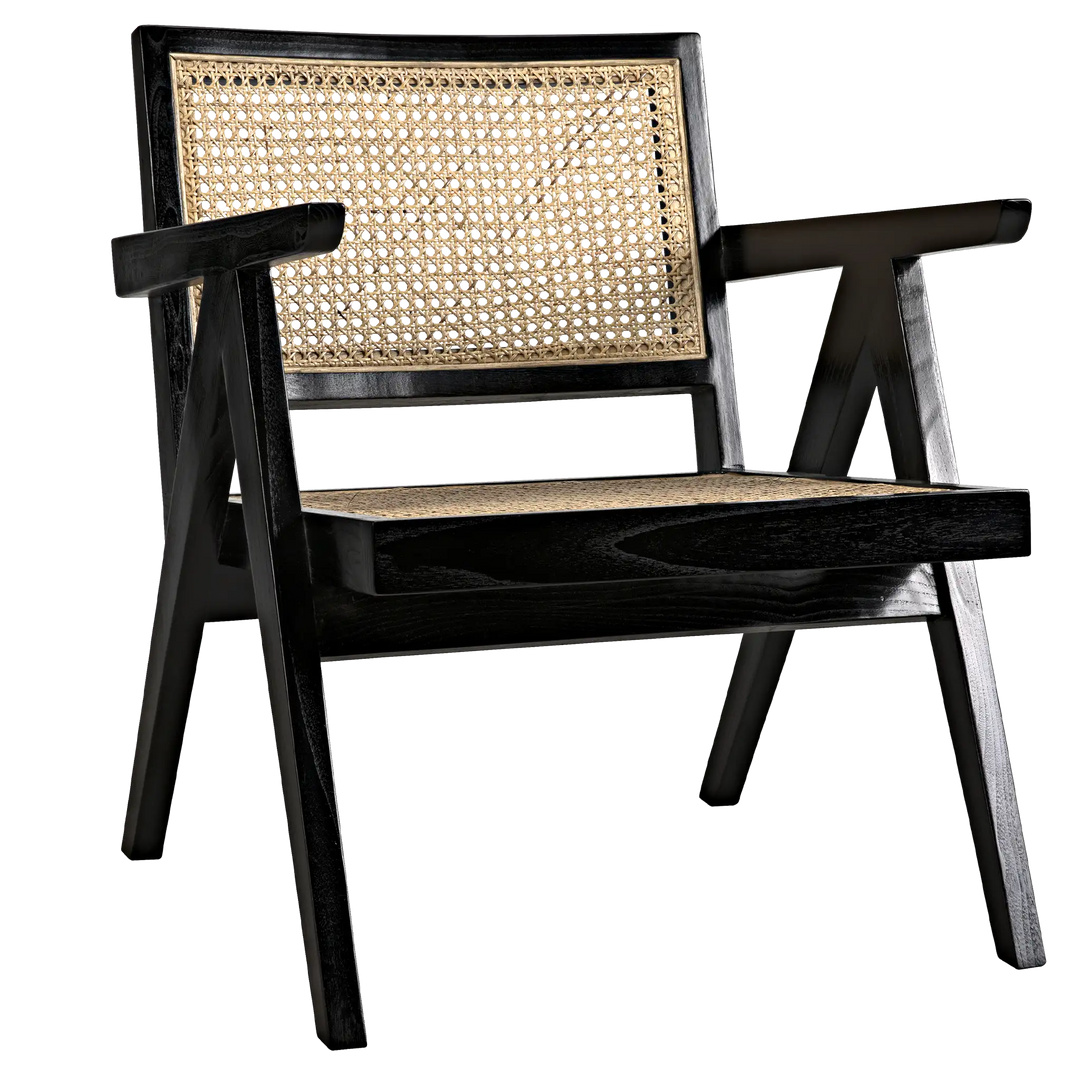 American Home Furniture | Noir - James Relax Chair, Charcoal Black