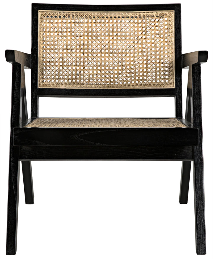 American Home Furniture | Noir - James Relax Chair, Charcoal Black