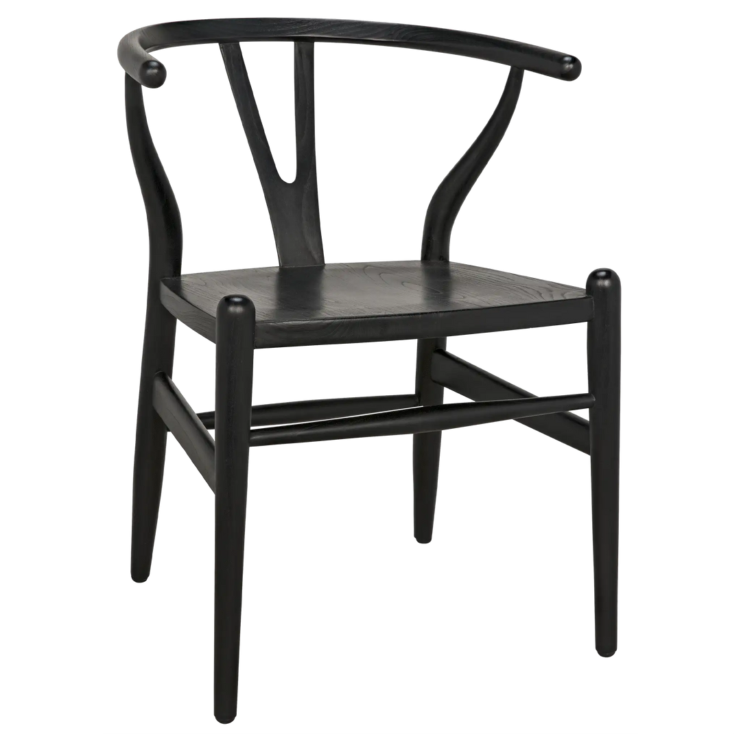 American Home Furniture | Noir - Zola Chair, Charcoal Black