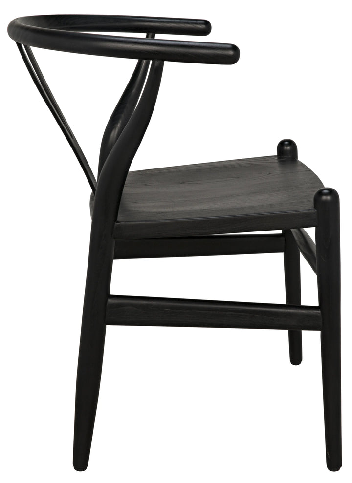 American Home Furniture | Noir - Zola Chair, Charcoal Black