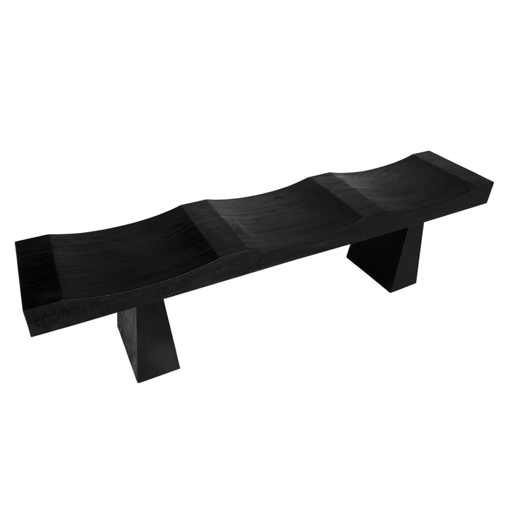 Shibumi Bench, Burnt Black Finish