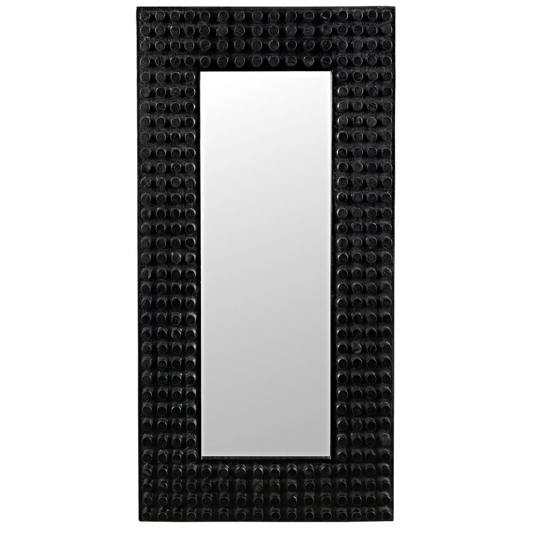 American Home Furniture | Noir - Faustus Mirror, Charcoal Black